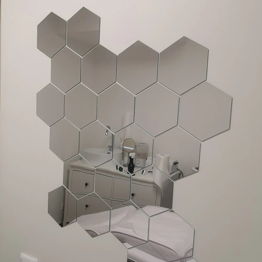 Hexagon Mirror Wall